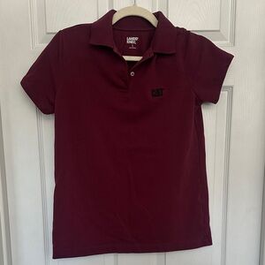 Lands' End Burgundy Polo with CAT Embroidery